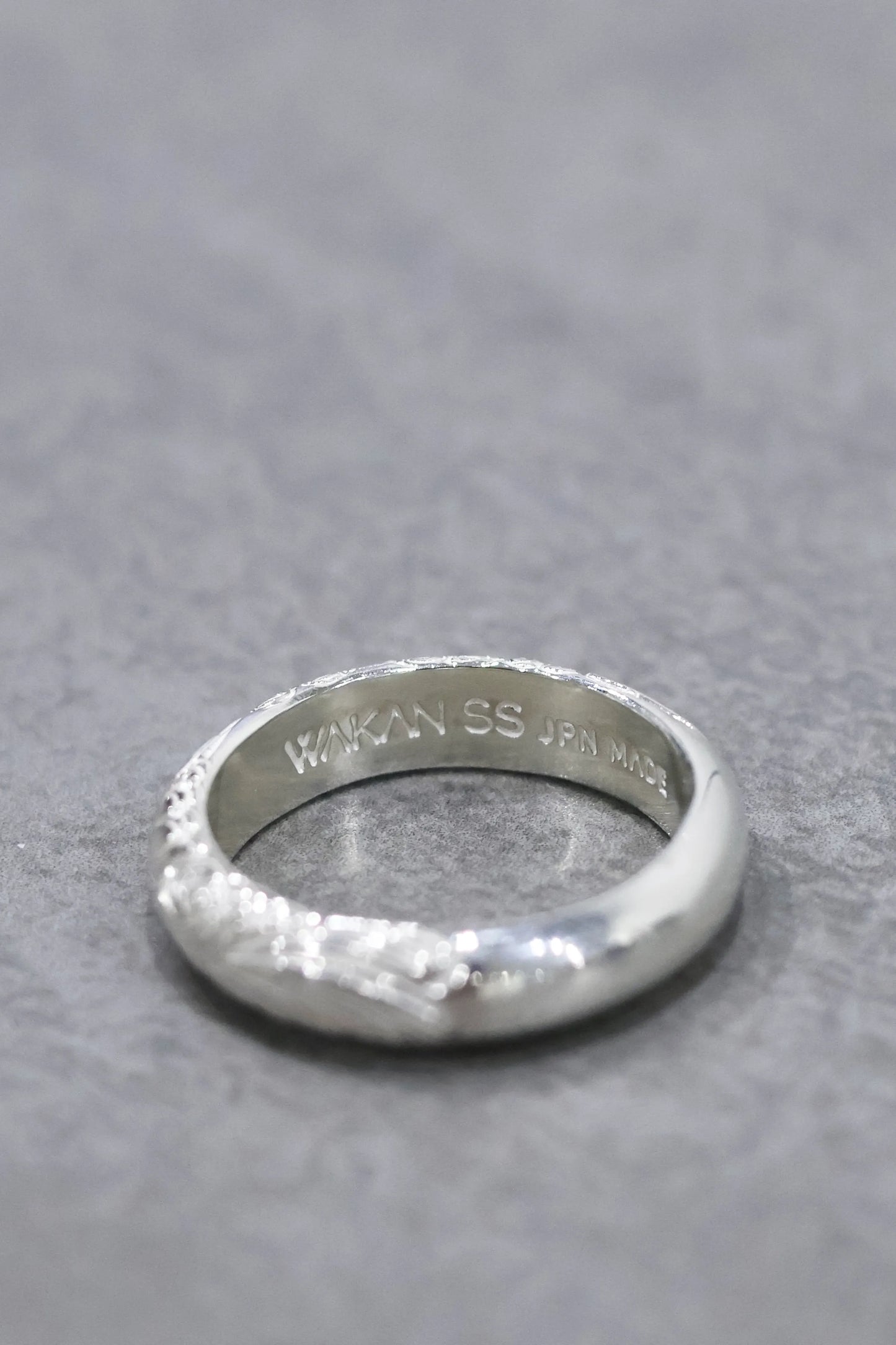 WAKAN SILVER SMITH - Arabesque half round ring S - SILVER