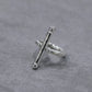 WAKAN SILVER SMITH - Breastplate Ring (Cross) - SILVER