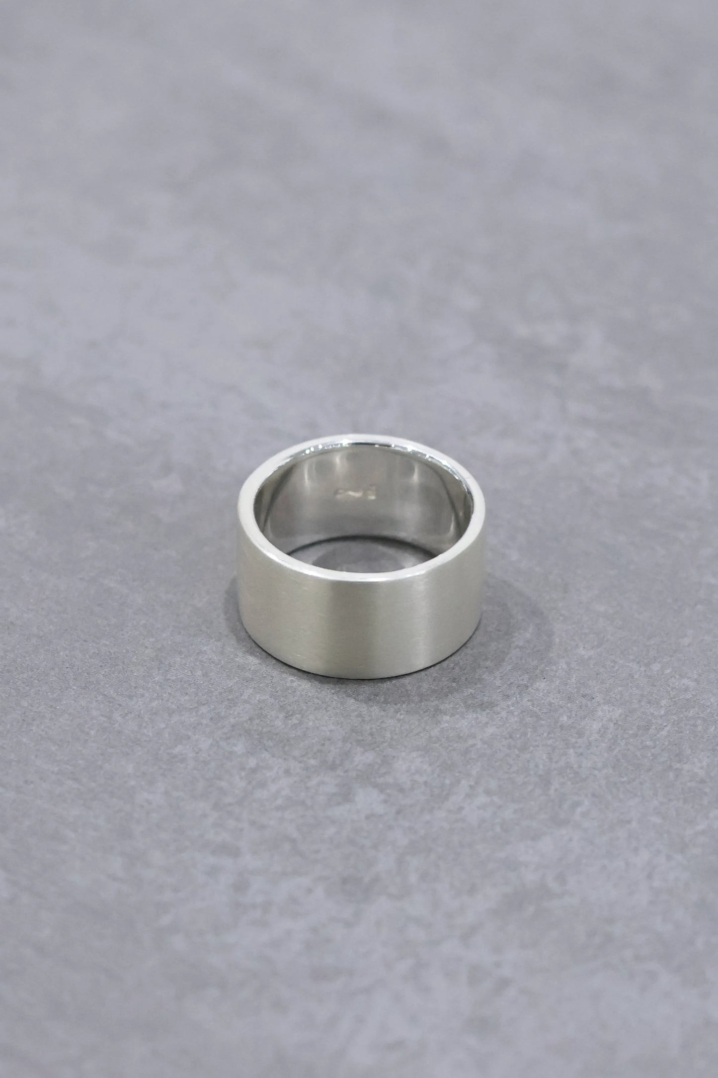 WAKAN SILVER SMITH - 12mm Matte ring  - SILVER