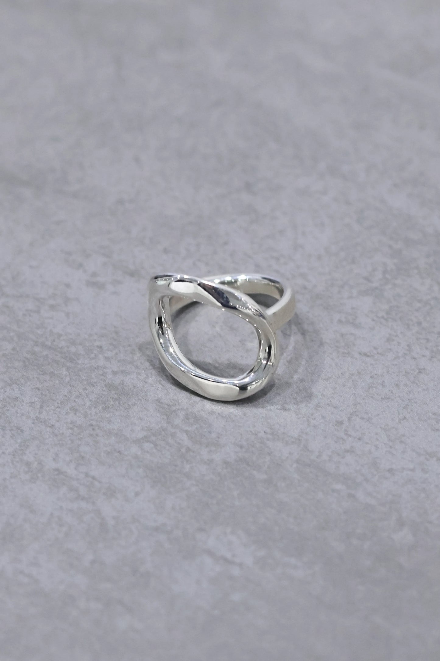 WAKAN SILVER SMITH - See through curve ring M  - SILVER