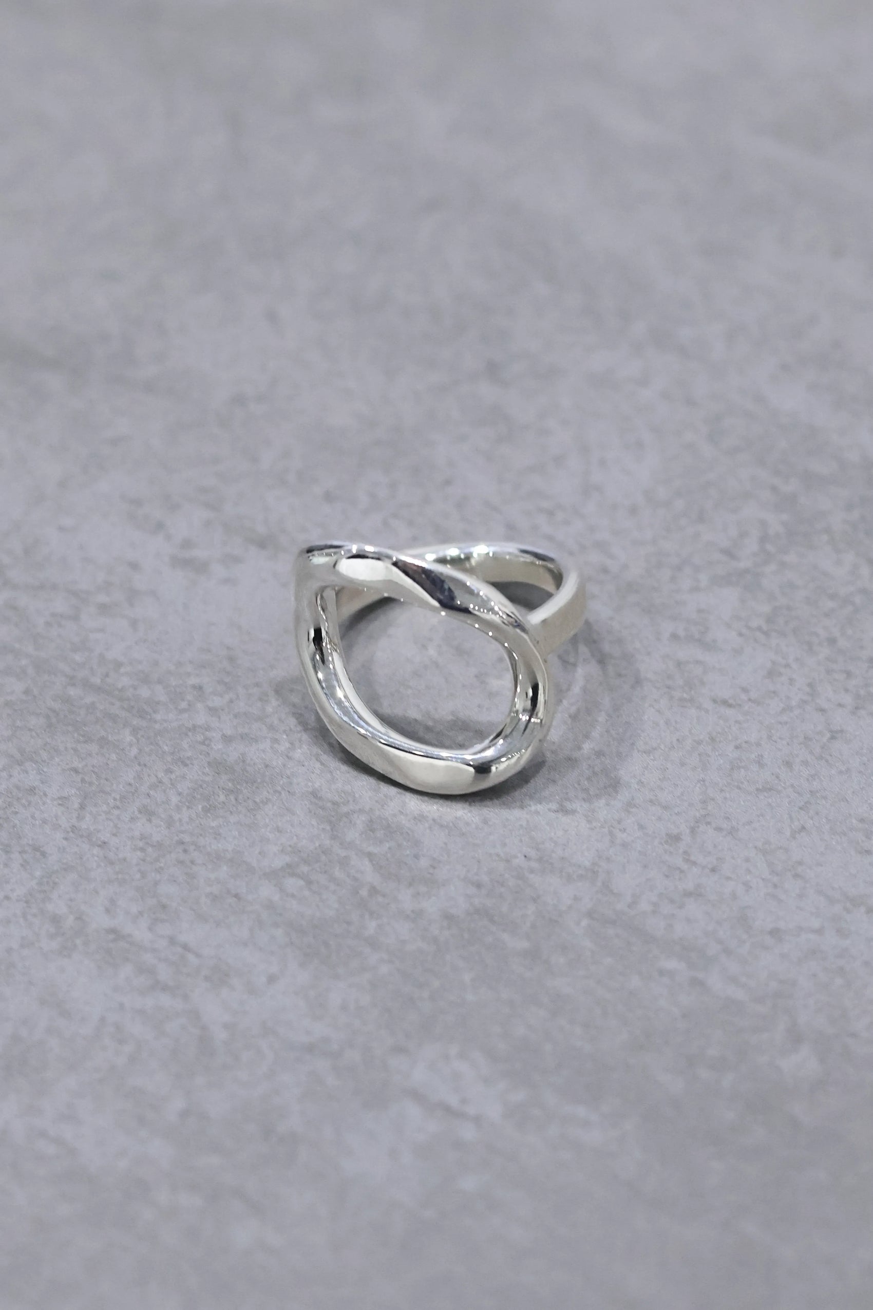 WAKAN SILVER SMITH - See through curve ring M  - SILVER