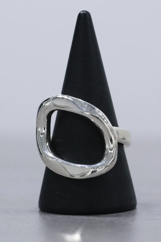 WAKAN SILVER SMITH - See through curve ring M  - SILVER