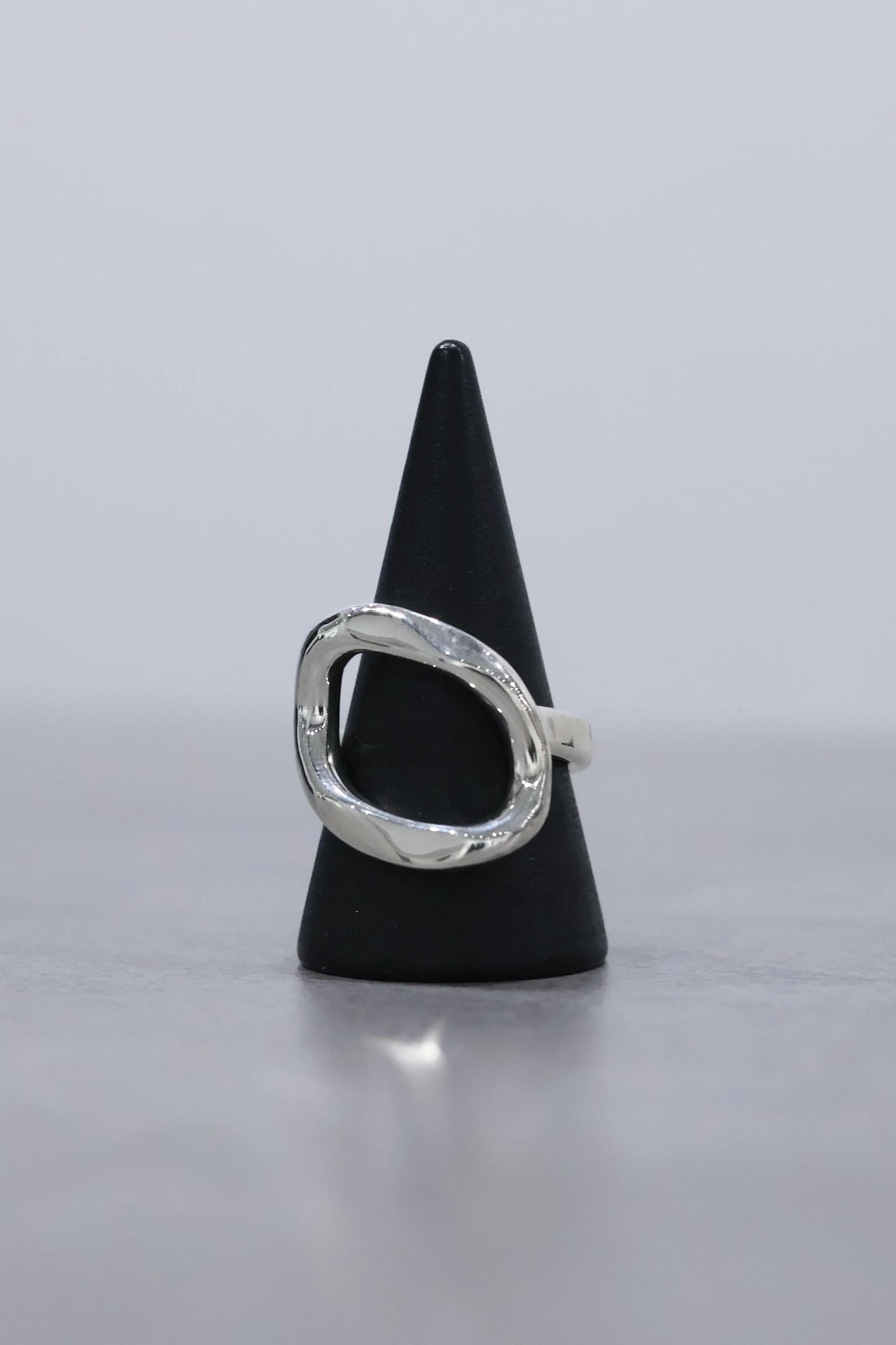 WAKAN SILVER SMITH - See through curve ring M  - SILVER