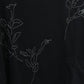 TANAKA - THE BOXY TEE - BLACK(EMBROIDERY)