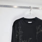TANAKA - THE BOXY TEE - BLACK(EMBROIDERY)