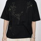 TANAKA - THE BOXY TEE - BLACK(EMBROIDERY)