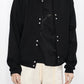 TANAKA - JERSEY CARDIGAN - BLACK HERRINGBONE