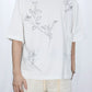 TANAKA - THE BOXY TEE - WHITE(EMBROIDERY)