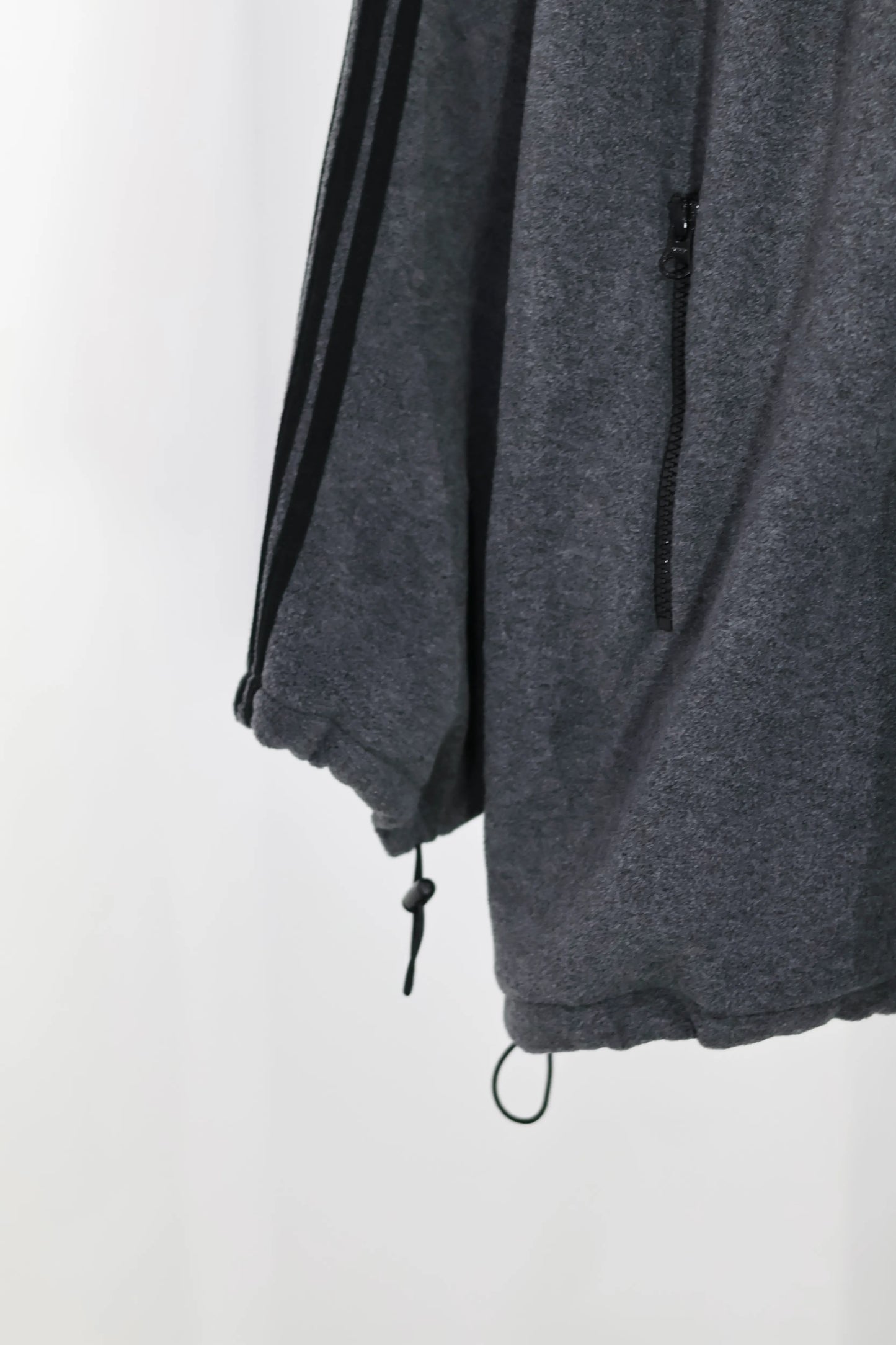 INSCRIRE - Fleece Loose Fit Track Jacket - DK.GREY