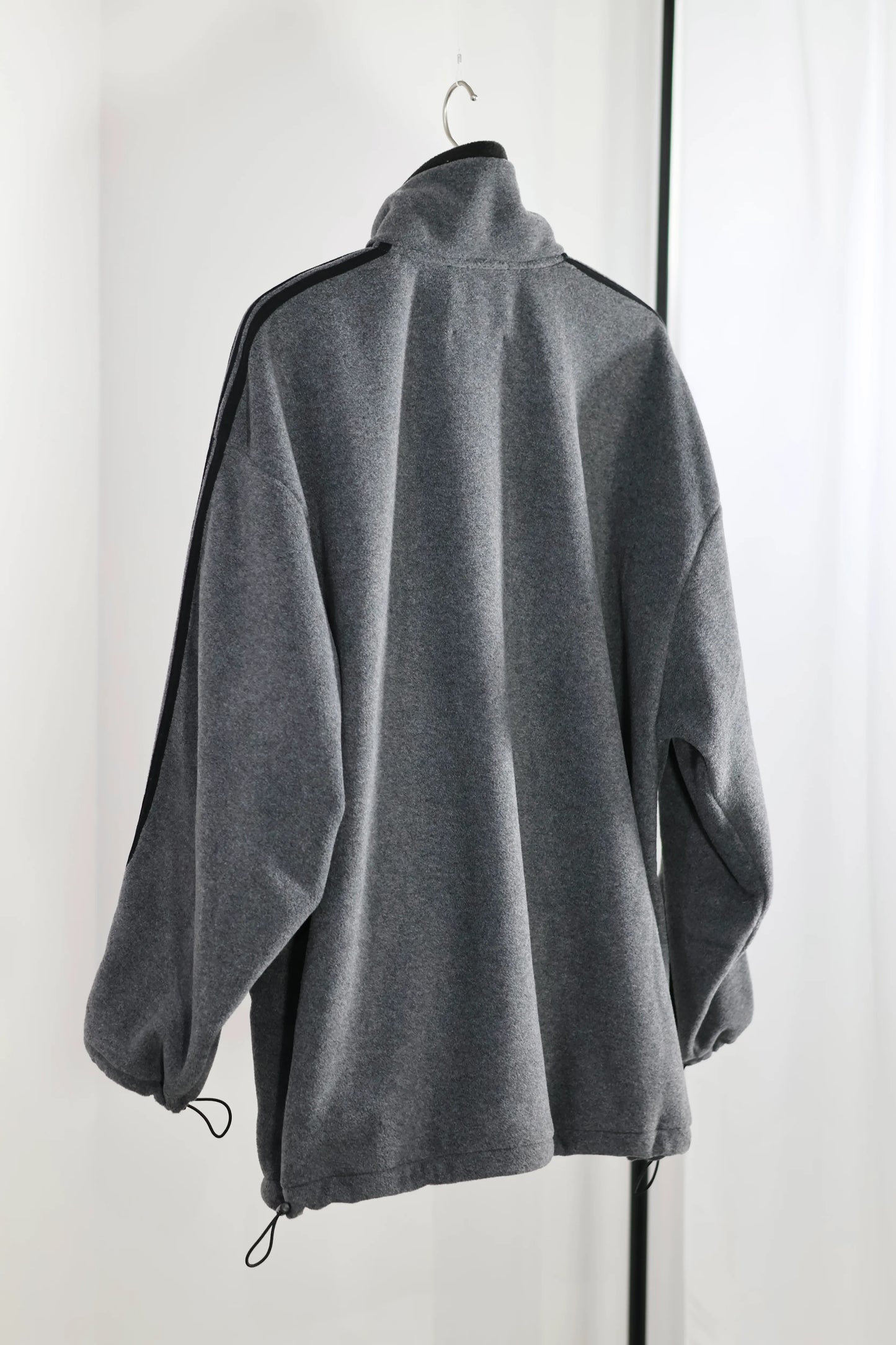 INSCRIRE - Fleece Loose Fit Track Jacket - DK.GREY