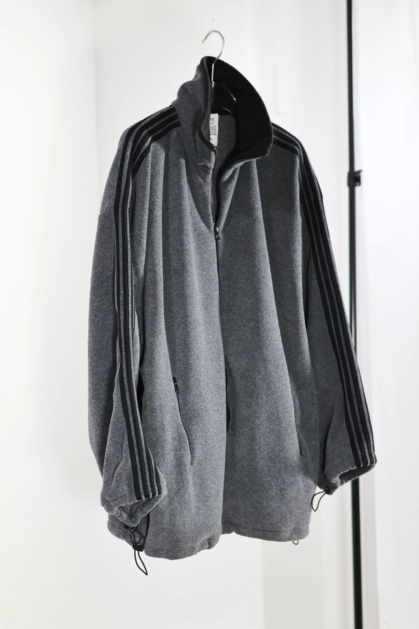 INSCRIRE - Fleece Loose Fit Track Jacket - DK.GREY