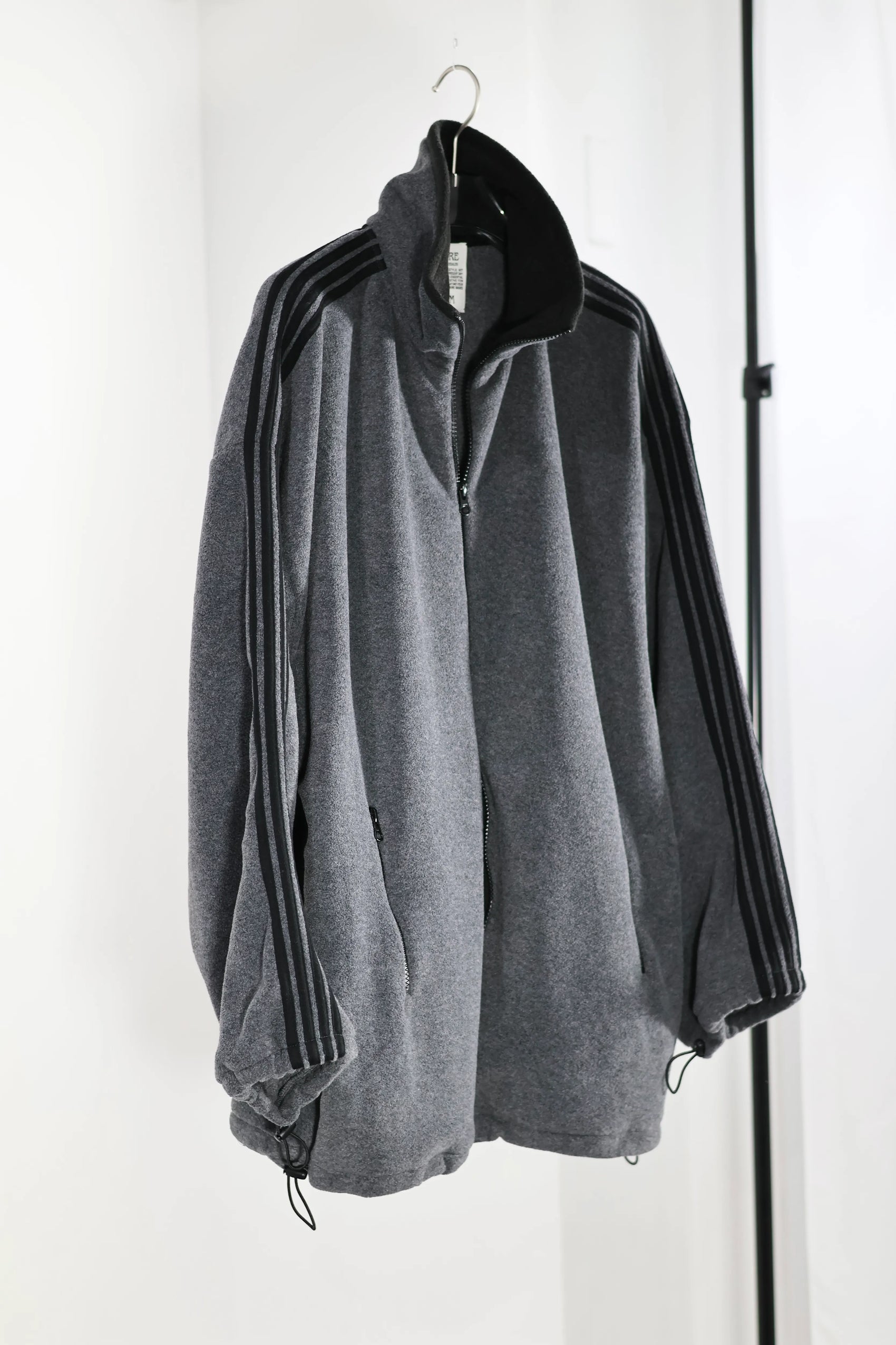 INSCRIRE - Fleece Loose Fit Track Jacket - DK.GREY