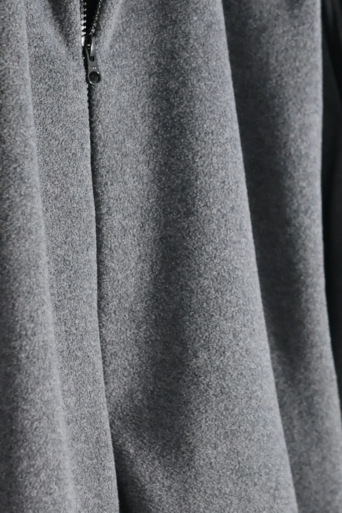 INSCRIRE - Fleece Loose Fit Track Jacket - DK.GREY