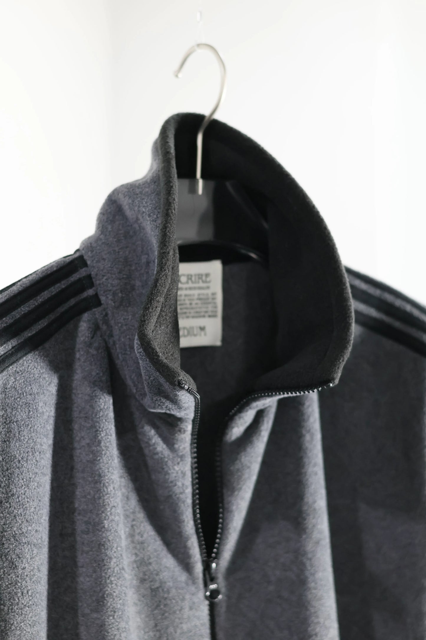 INSCRIRE - Fleece Loose Fit Track Jacket - DK.GREY