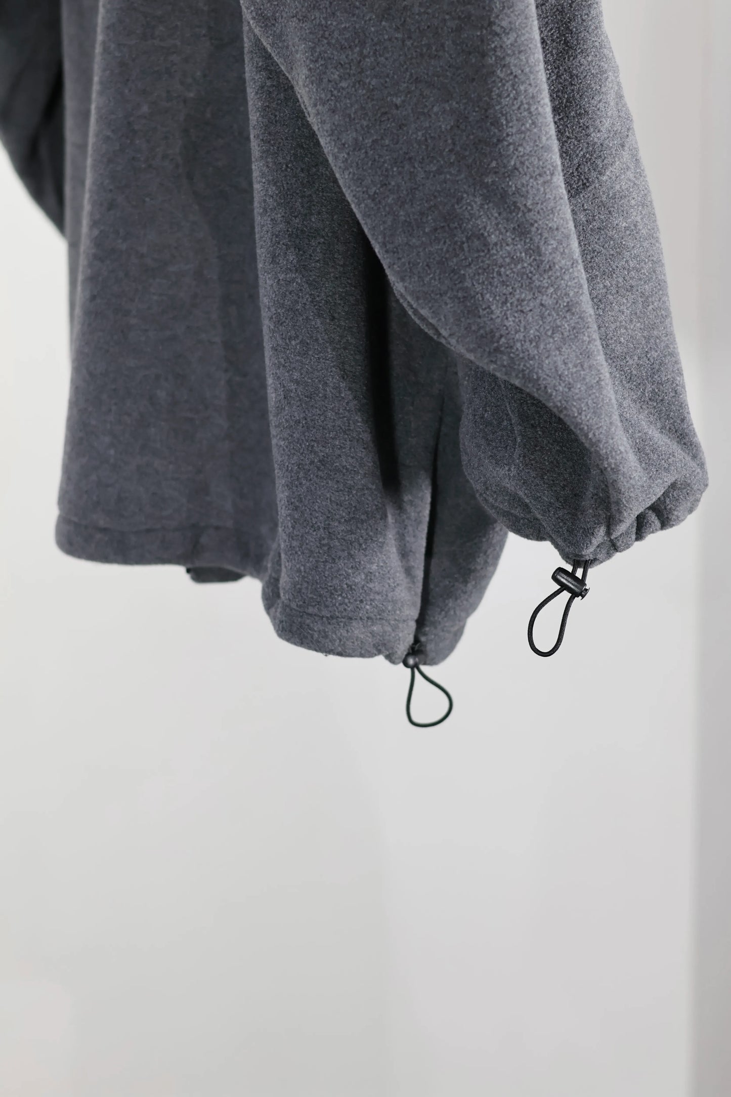 INSCRIRE - Fleece Loose Fit Track Jacket - DK.GREY