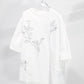 TANAKA - THE BOXY TEE - WHITE(EMBROIDERY)