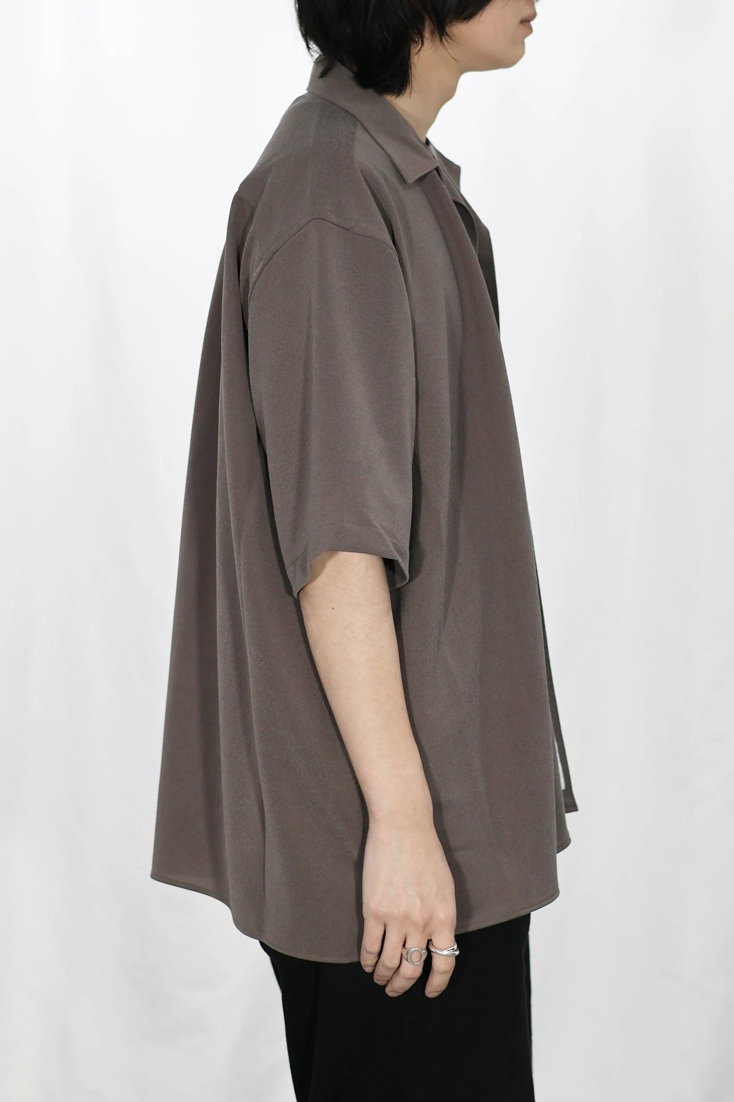 KANEMASA PHIL. - 36G Cupro Ether Shirt - CHARCOAL