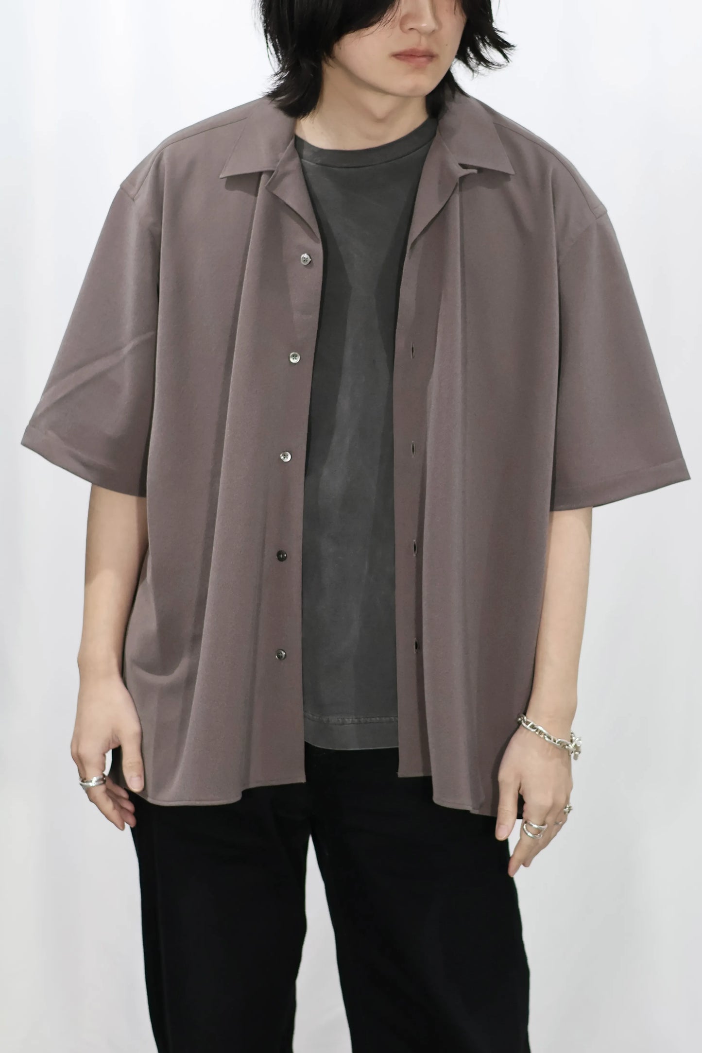 KANEMASA PHIL. - 36G Cupro Ether Shirt - CHARCOAL