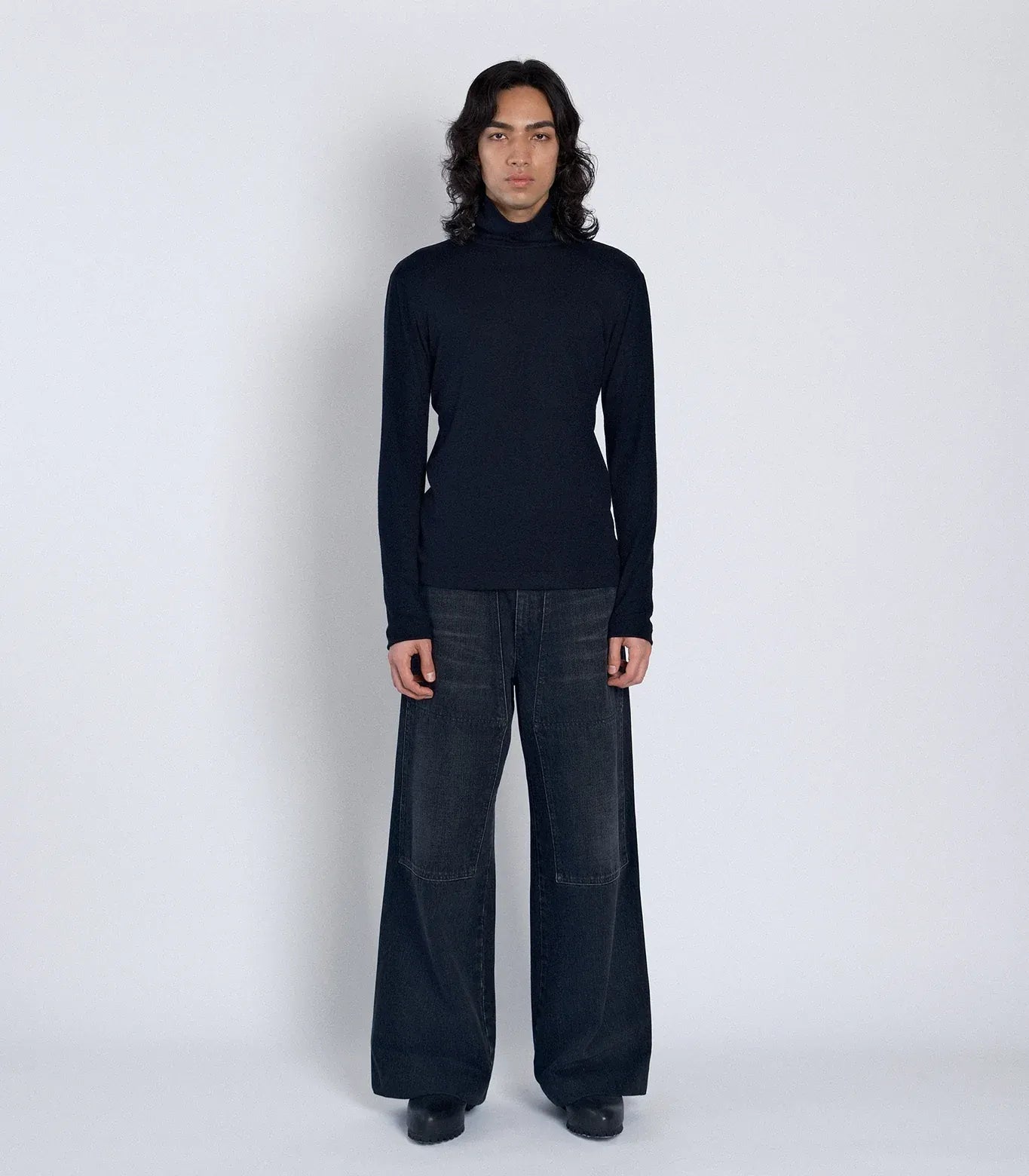 TANAKA - WORK JEAN TROUSERS - BLACK