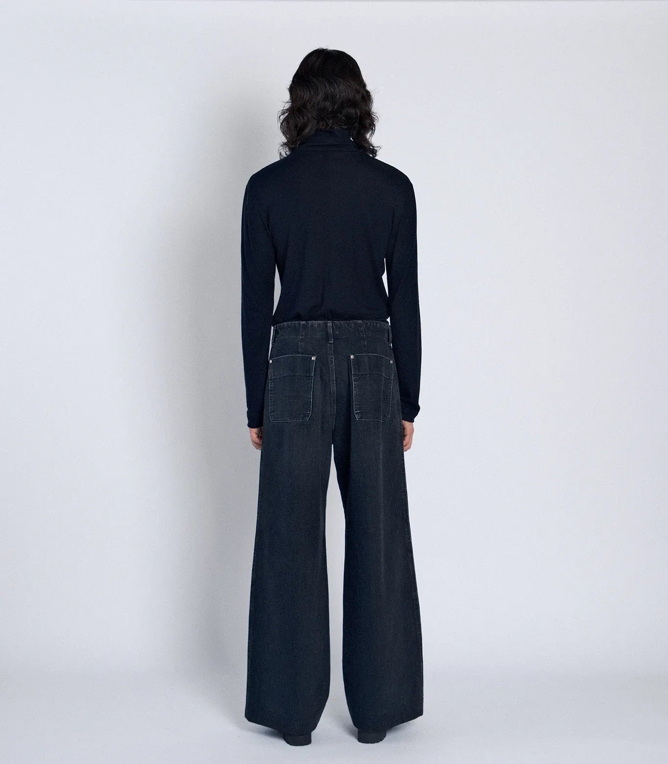 TANAKA - WORK JEAN TROUSERS - BLACK