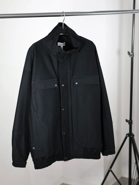 KANEMASA PHIL. - 36G Glittery Double Blouson - BLACK(Night Black)