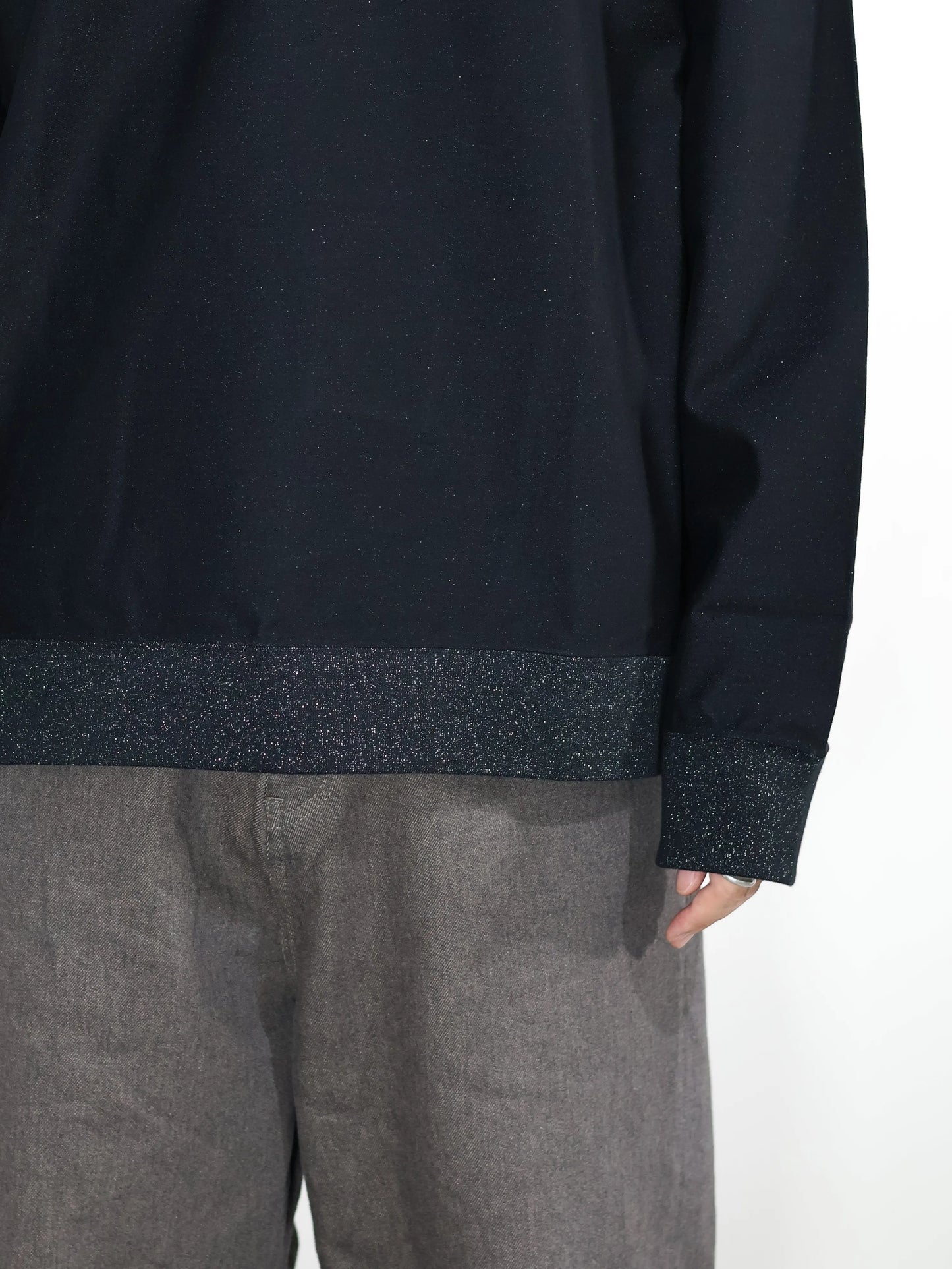 KANEMASA PHIL. - 36G Glittery Pullover - BLACK(Night Black)