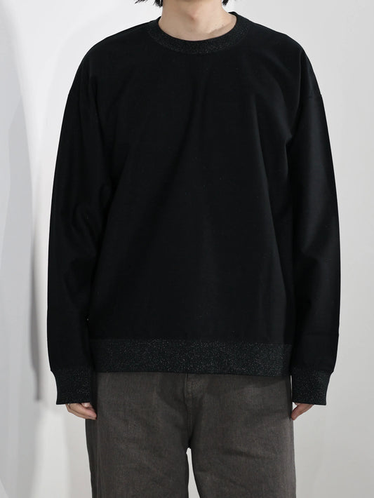 KANEMASA PHIL. - 36G Glittery Pullover - BLACK(Night Black)