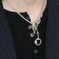WAKAN SILVER SMITH - Horse bit 3way necklace - SILVER