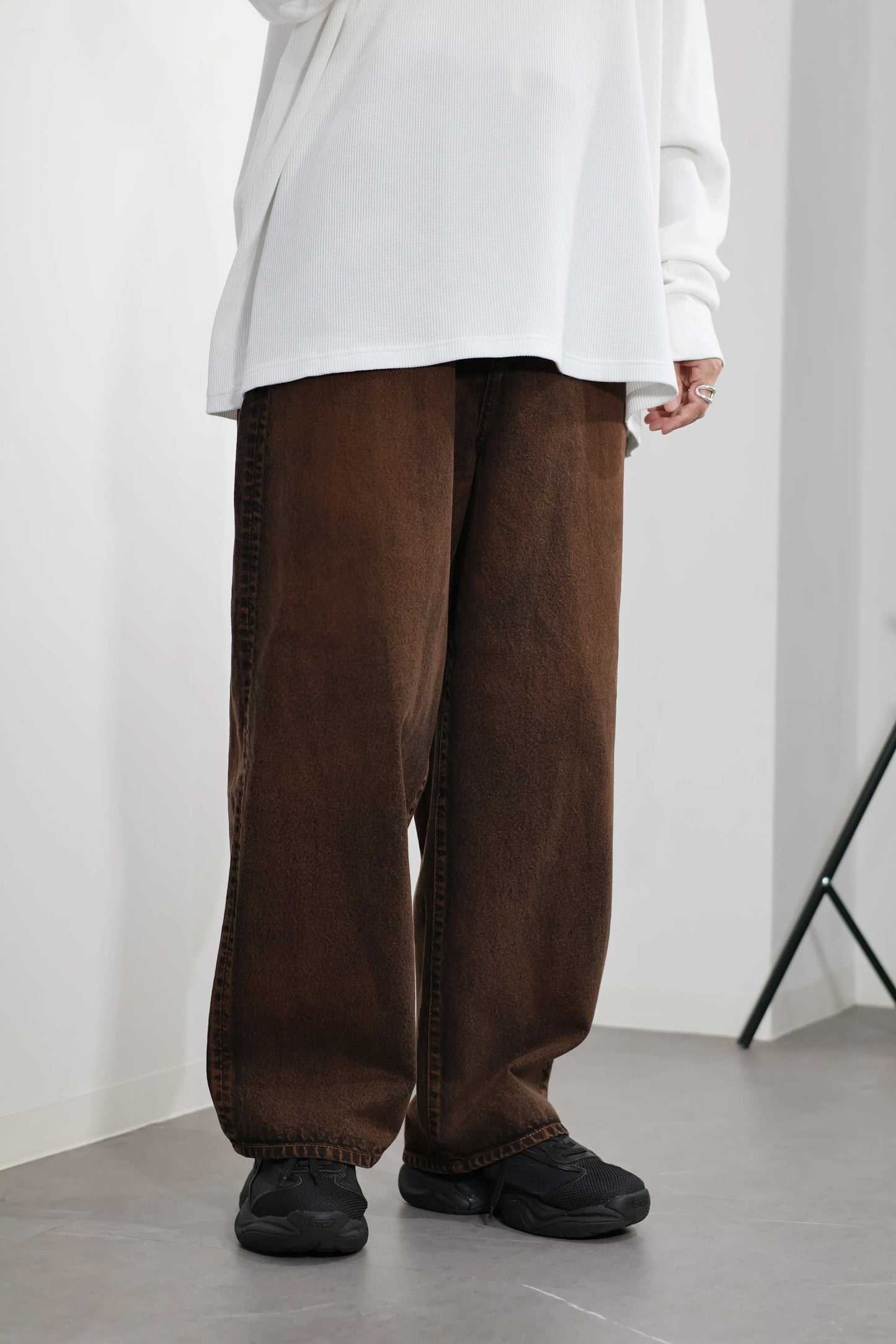 INSCRIRE - Baggy 5 Pocket - RED BROWN USED