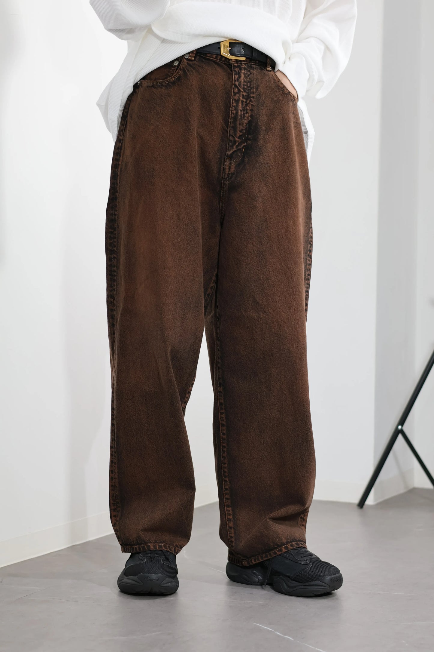 INSCRIRE - Baggy 5 Pocket - RED BROWN USED