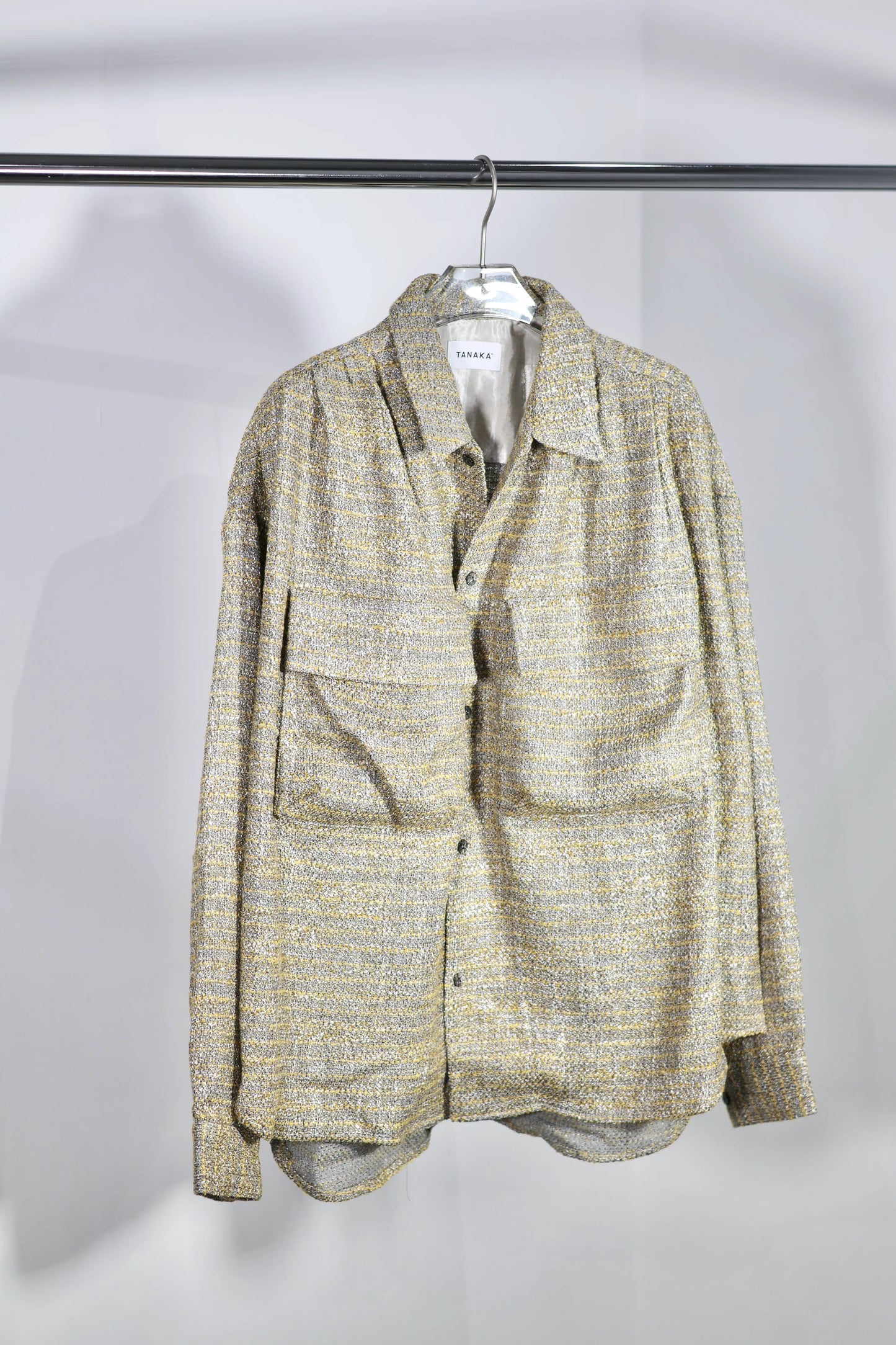 TANAKA - OVERSHIRT - YELLOW TWEED