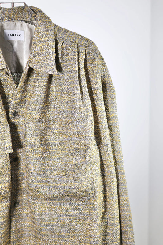 TANAKA - OVERSHIRT - YELLOW TWEED
