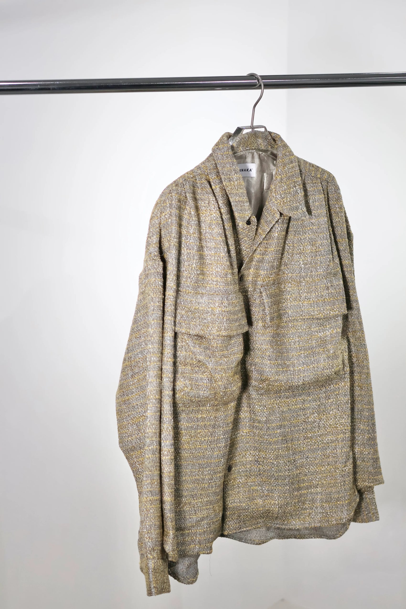 TANAKA - OVERSHIRT - YELLOW TWEED