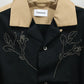 TANAKA - BOWLING SHIRT - BLACK(EMBROIDERY)