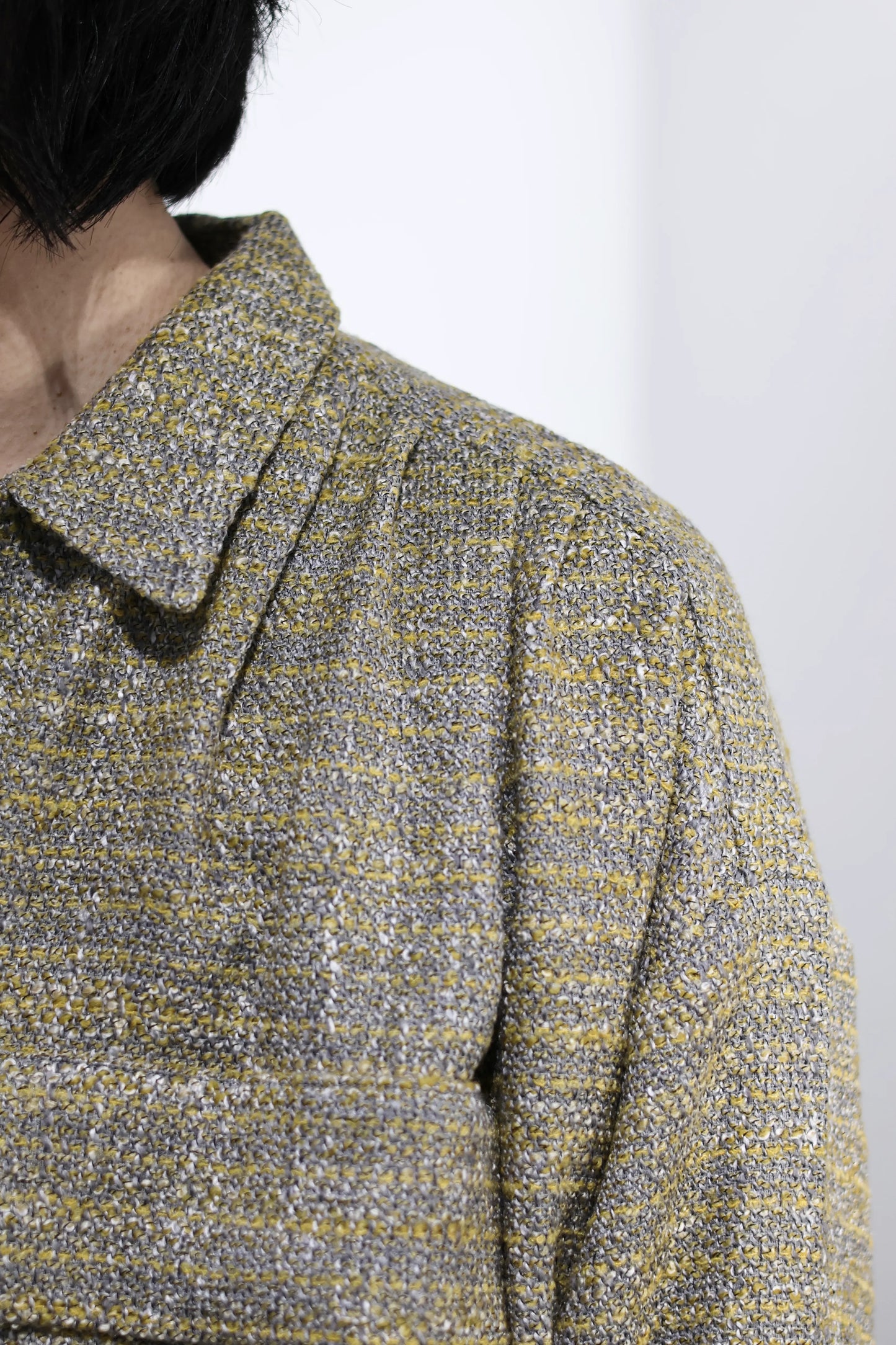 TANAKA - OVERSHIRT - YELLOW TWEED