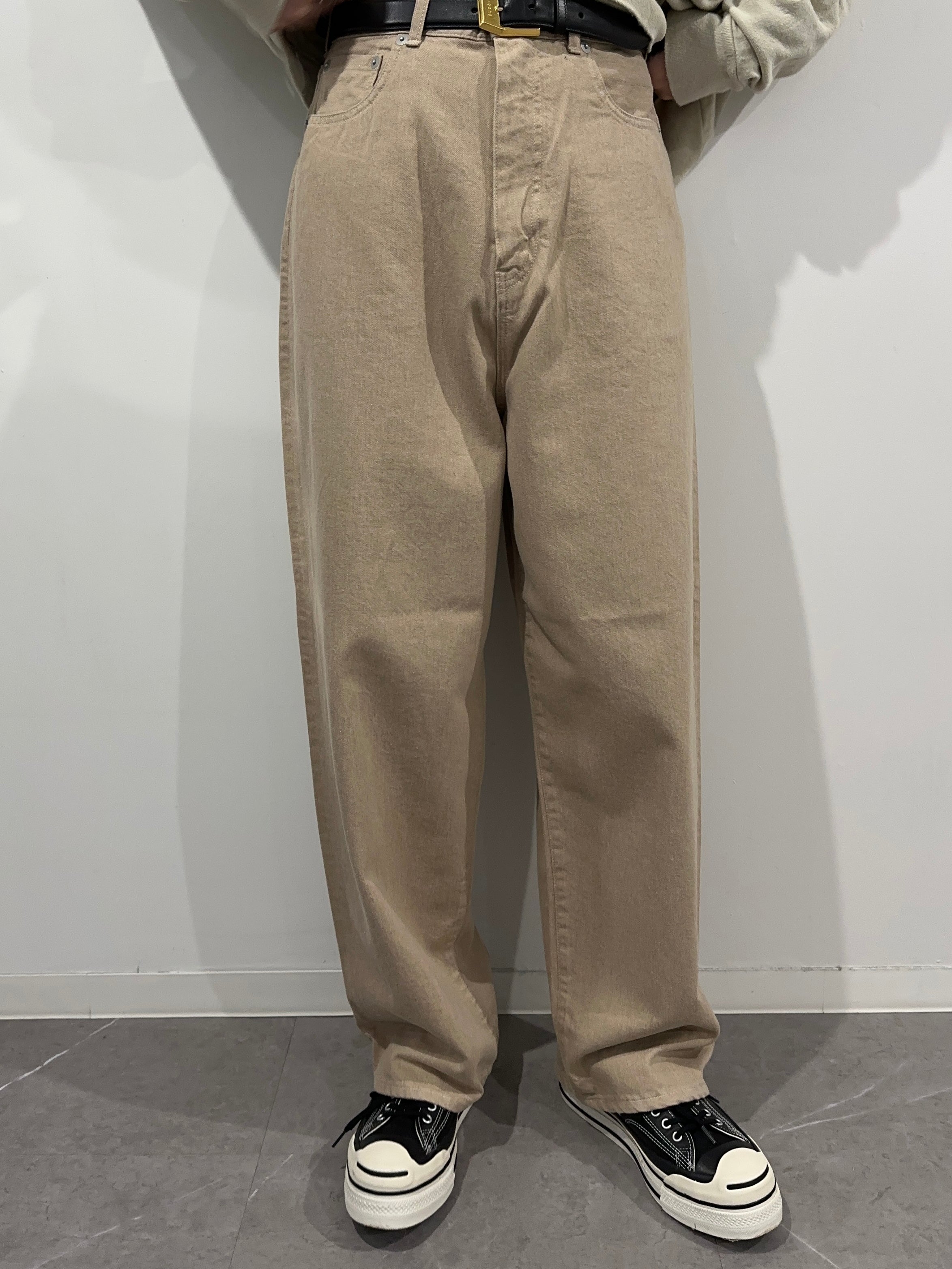 INSCRIRE Color Denim Balloon Pants - BEIGE – un