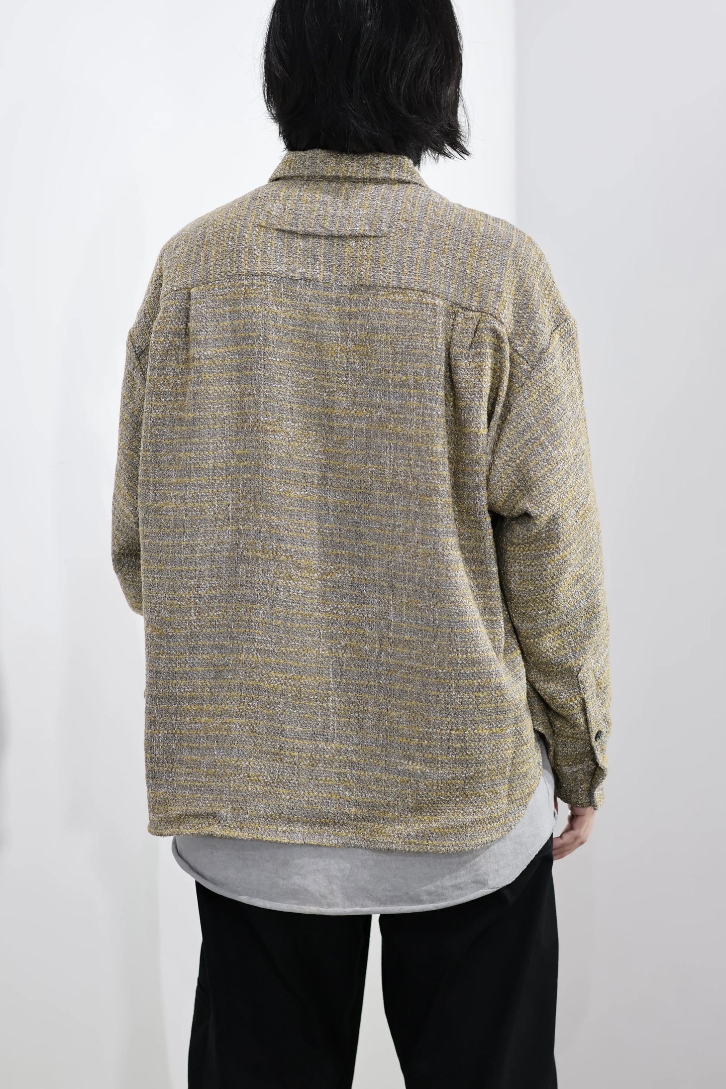 TANAKA - OVERSHIRT - YELLOW TWEED