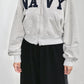 INSCRIRE - Navy Zip Hoodie - LT.GREY