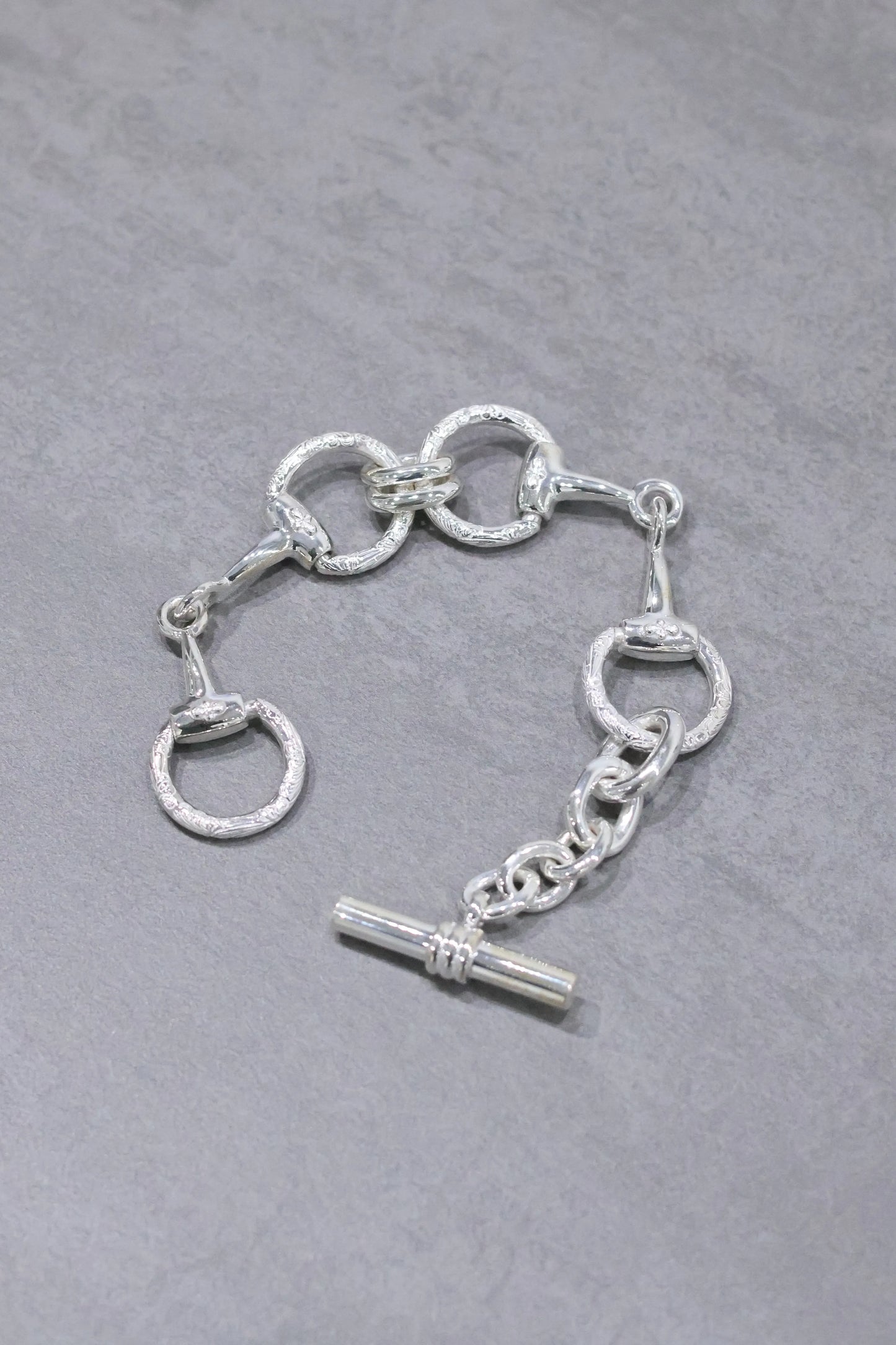 WAKAN SILVER SMITH - Horse bit bracelet (double) - SILVER