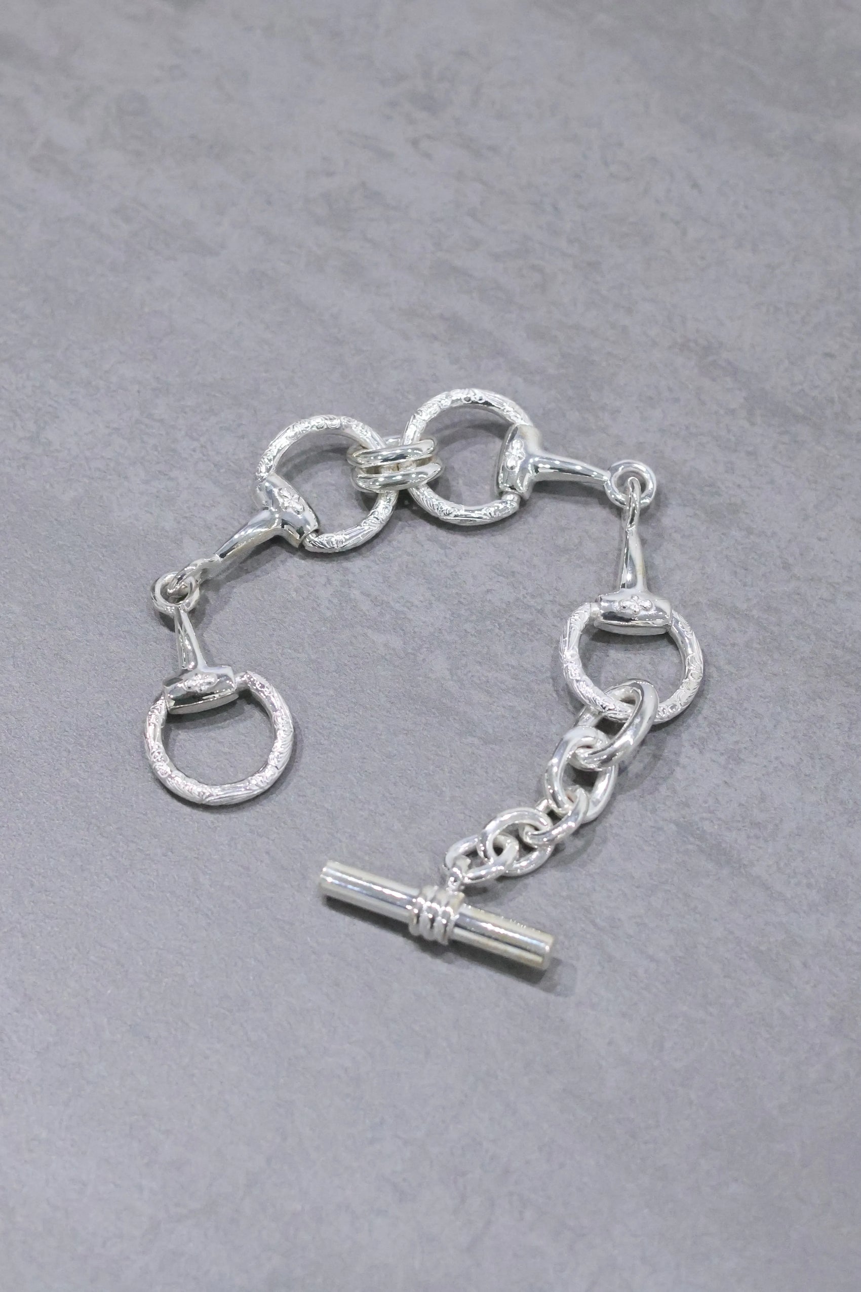 WAKAN SILVER SMITH - Horse bit bracelet (double) - SILVER