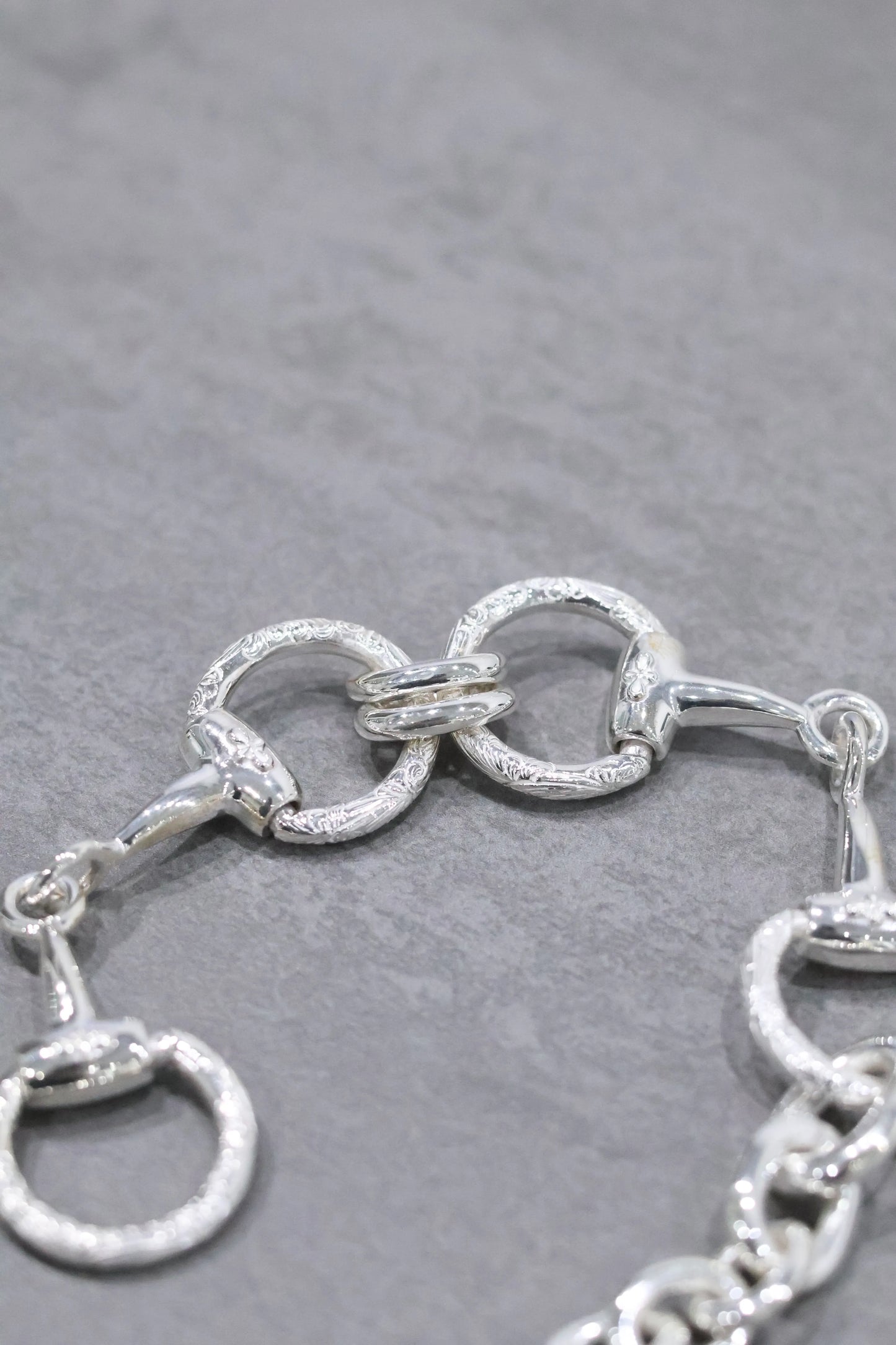 WAKAN SILVER SMITH - Horse bit bracelet (double) - SILVER