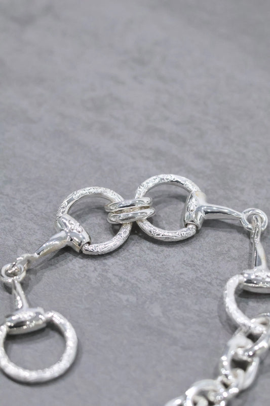 WAKAN SILVER SMITH - Horse bit bracelet (double) - SILVER