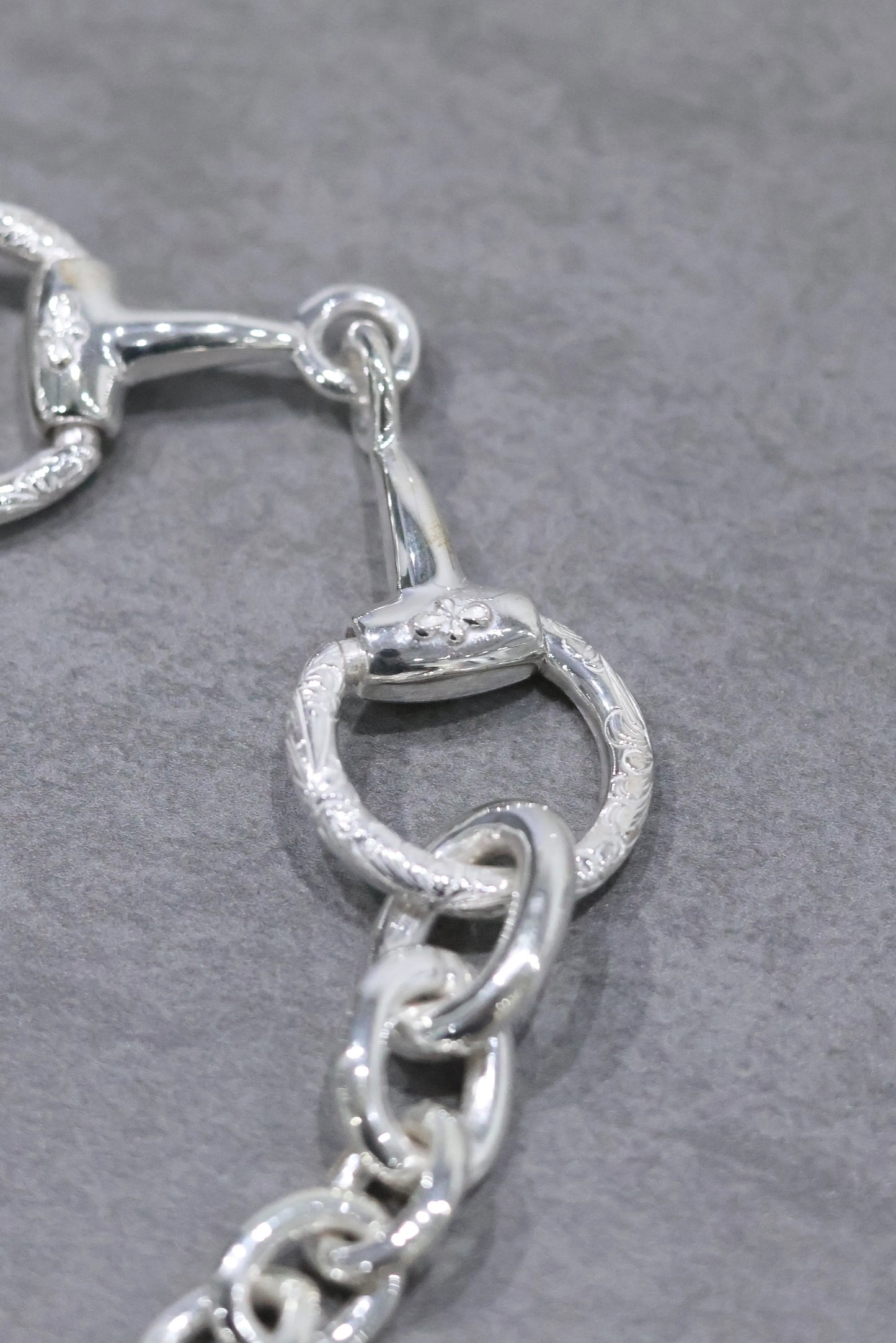 WAKAN SILVER SMITH - Horse bit bracelet (double) - SILVER