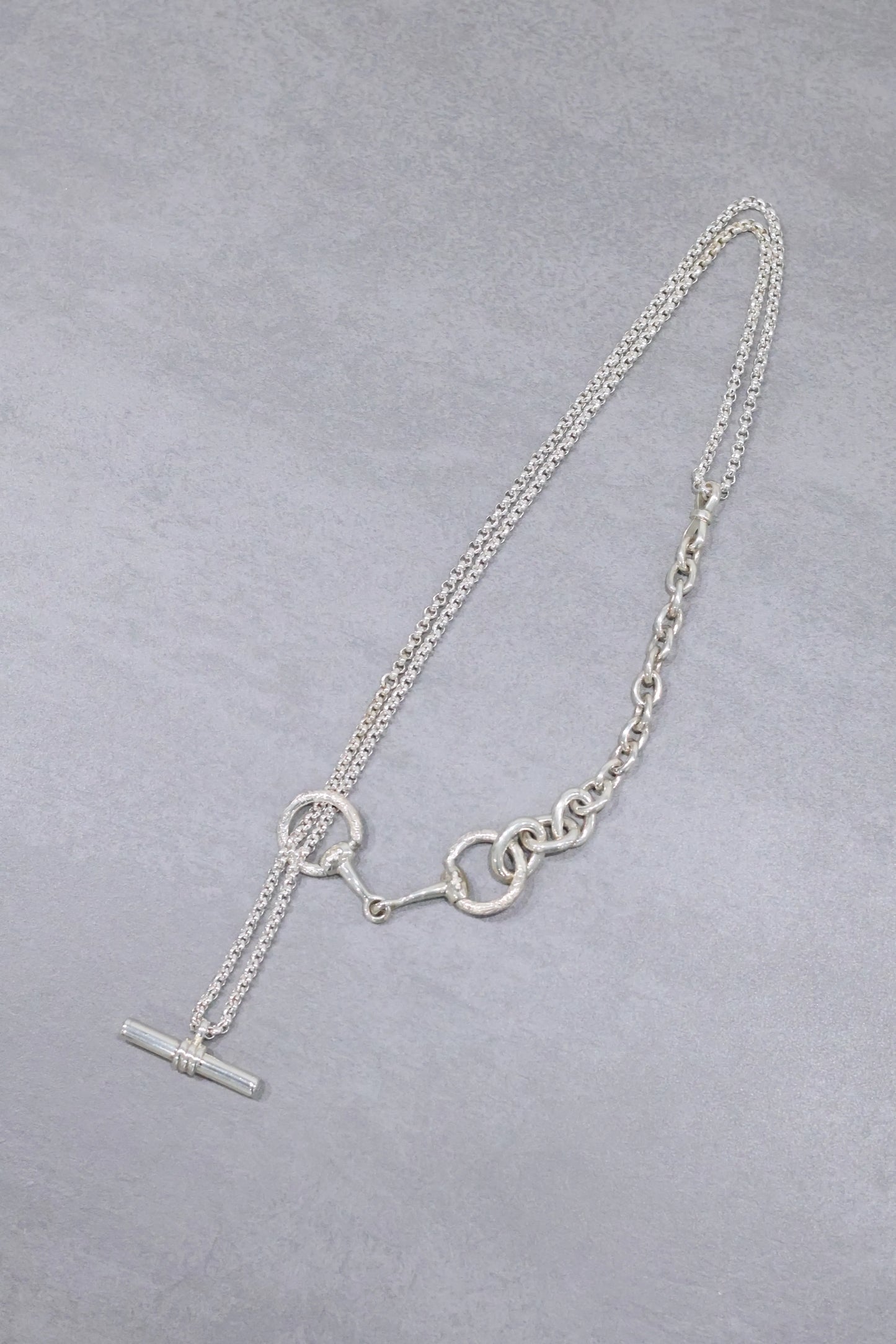 WAKAN SILVER SMITH - Horse bit 3way necklace - SILVER