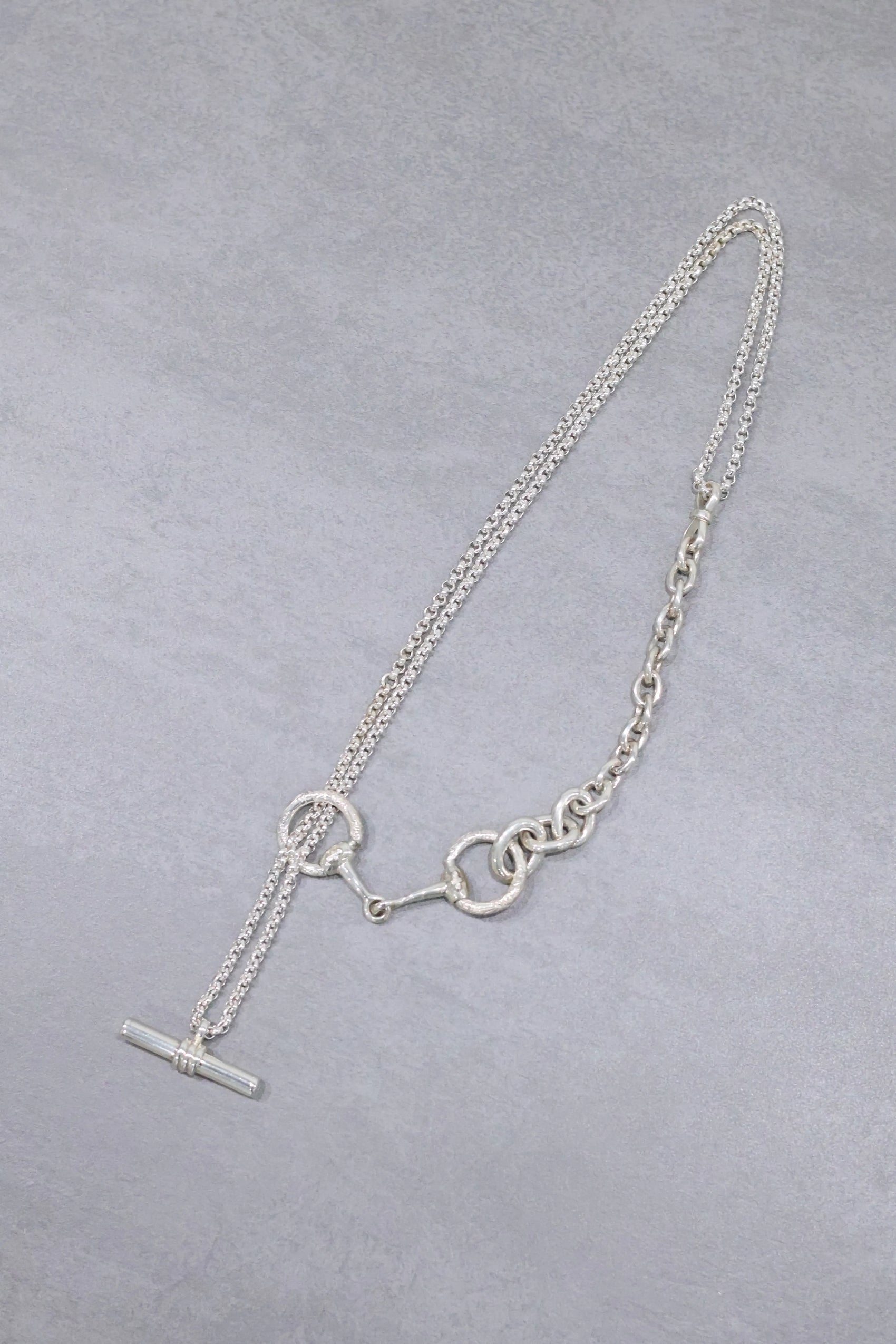 WAKAN SILVER SMITH - Horse bit 3way necklace - SILVER