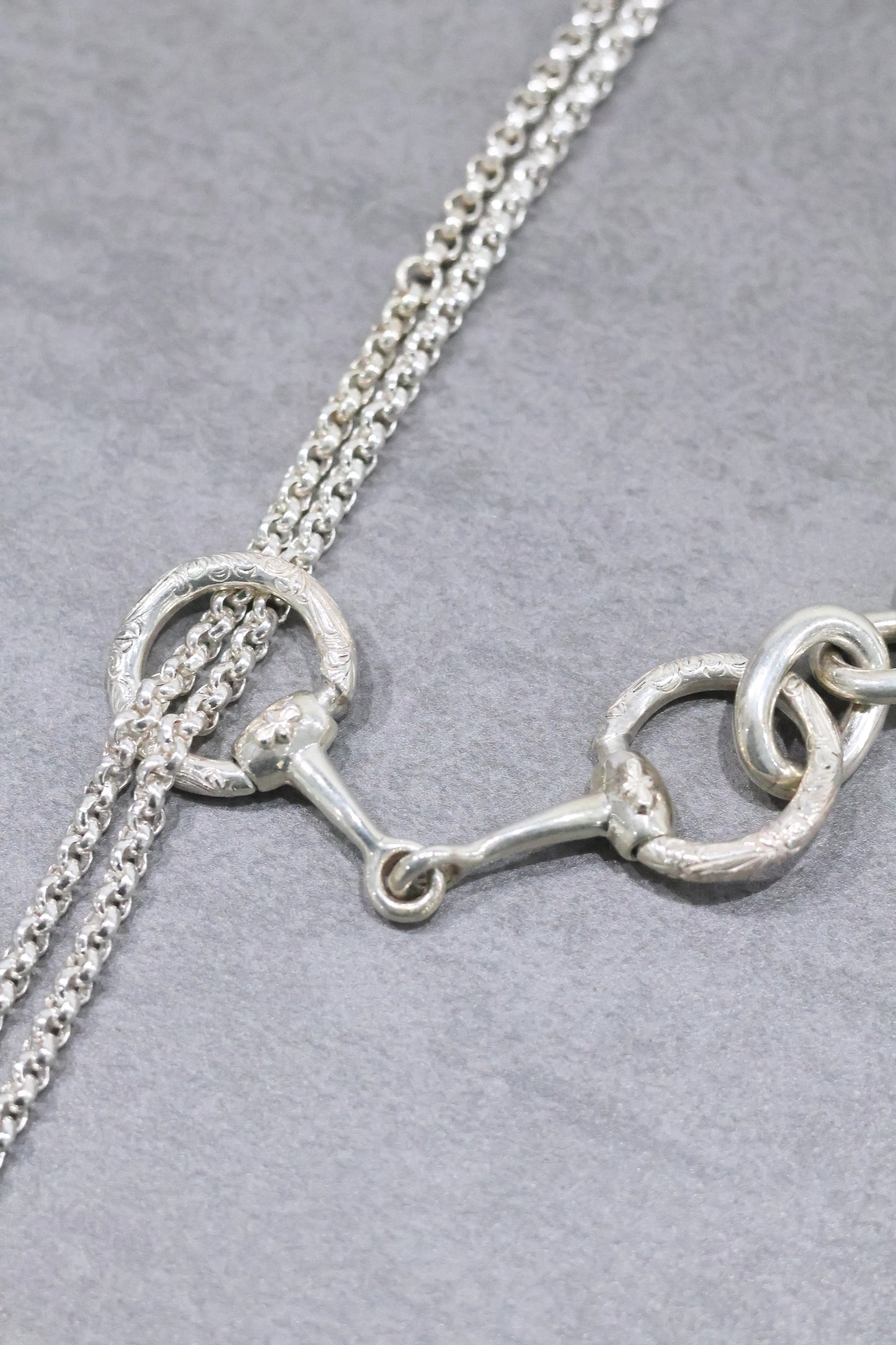 WAKAN SILVER SMITH - Horse bit 3way necklace - SILVER