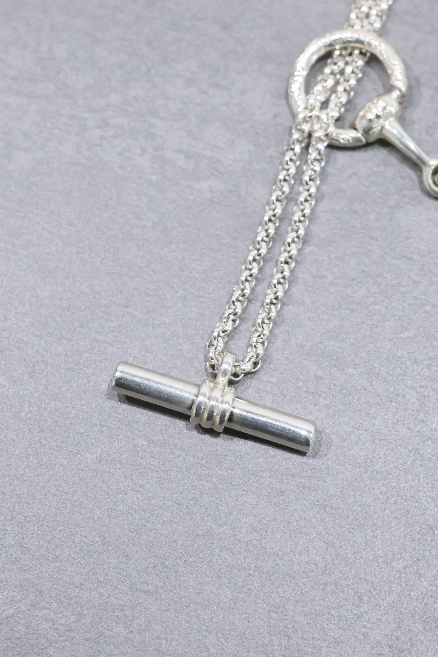 WAKAN SILVER SMITH - Horse bit 3way necklace - SILVER