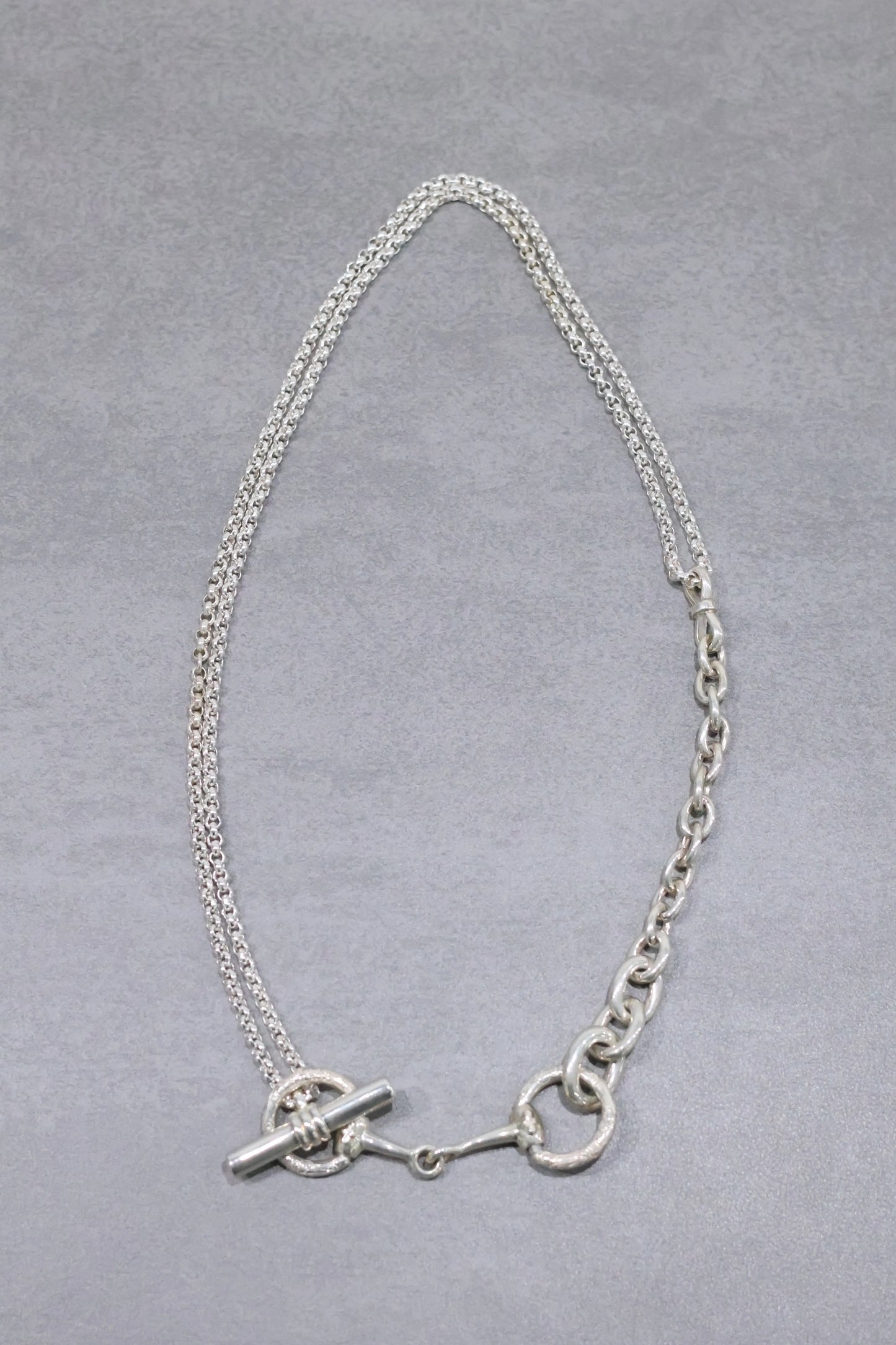 WAKAN SILVER SMITH - Horse bit 3way necklace - SILVER