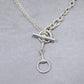 WAKAN SILVER SMITH - Horse bit 3way necklace - SILVER