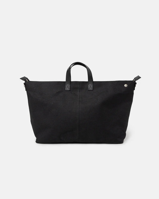 SimplyComplicated - JUTE CANVAS TOTE BAG - BLACK